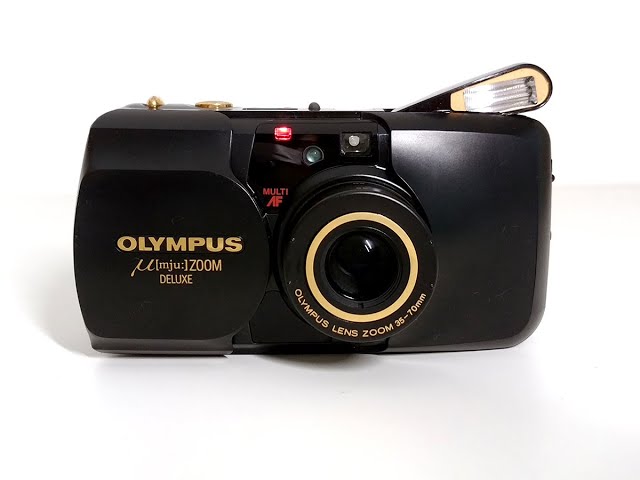 OLYMPUS μ (mju) コンパクトフィルムカメラ 電池付き 試写有り OLYMPUS