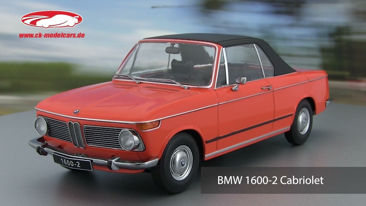 KK-Scale 1:18 BMW 1600-2 Cabriolet year 1968 orange KKDC181101
