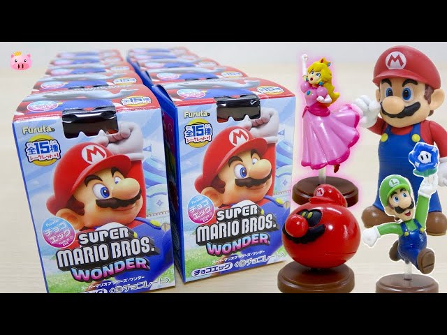 チョコエッグ「マリオブラザーズ ワンダー」11個開封でルイージが3体