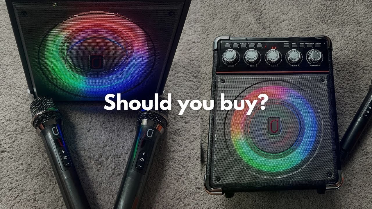 Review: HWWR TX05 Karaoke Machine for Adults Kids: 2 Microphones