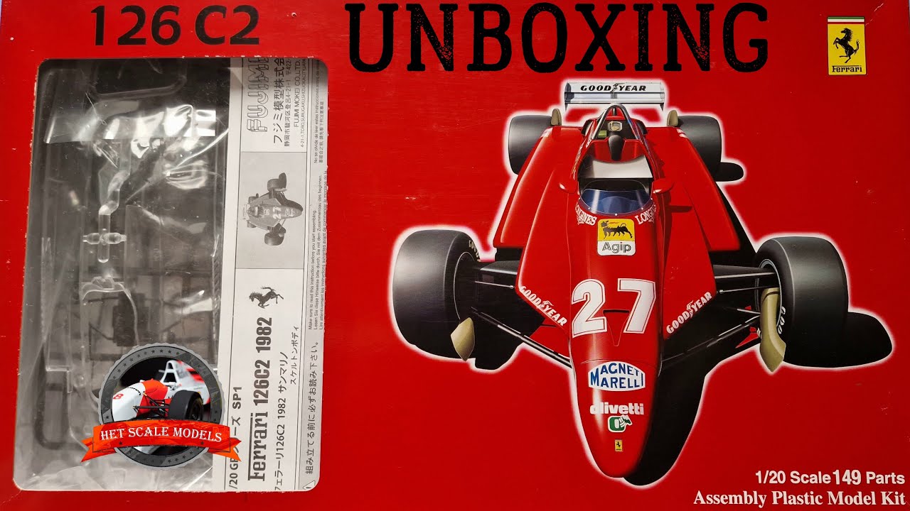 FERRARI 126C2 Formula 1 FUJIMI 1/20 Unboxing - YouTube