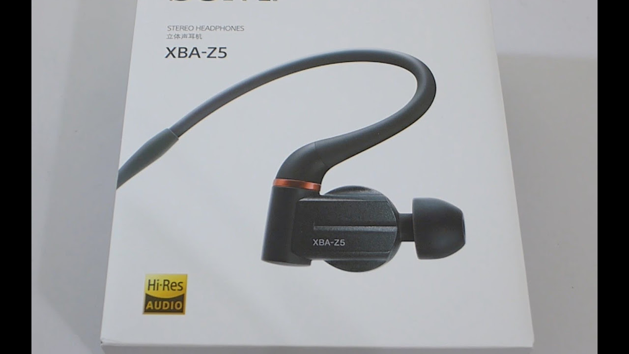 NEW! Sony XBA-Z5 hi-res earphones unboxing - YouTube
