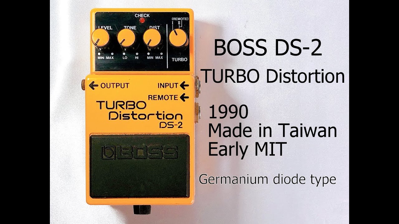 BOSS DS-2 TURBO Distortion Germanium 1990 Vintage Guitar Pedal