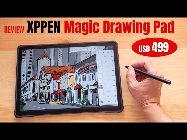 XPPen Magic Drawing Pad (review): Surprisingly good but - YouTube