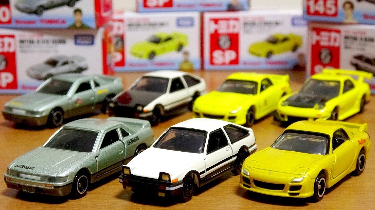 Tell me Initial D! w Tomica Seven-Eleven Limited Tomica All 3