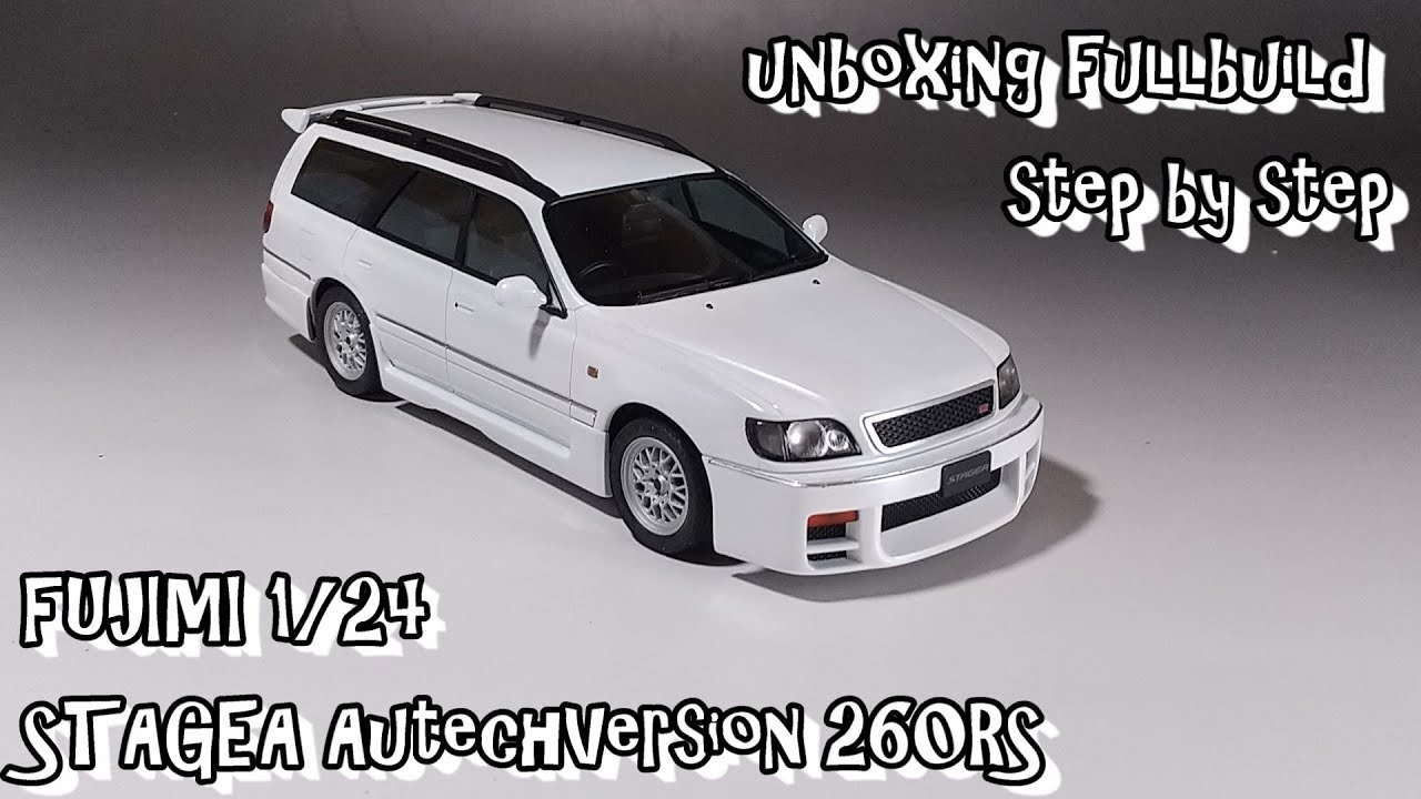 unboxing fullbuild FUJIMI 1/24 STAGEA Autechversion 260RS Scale
