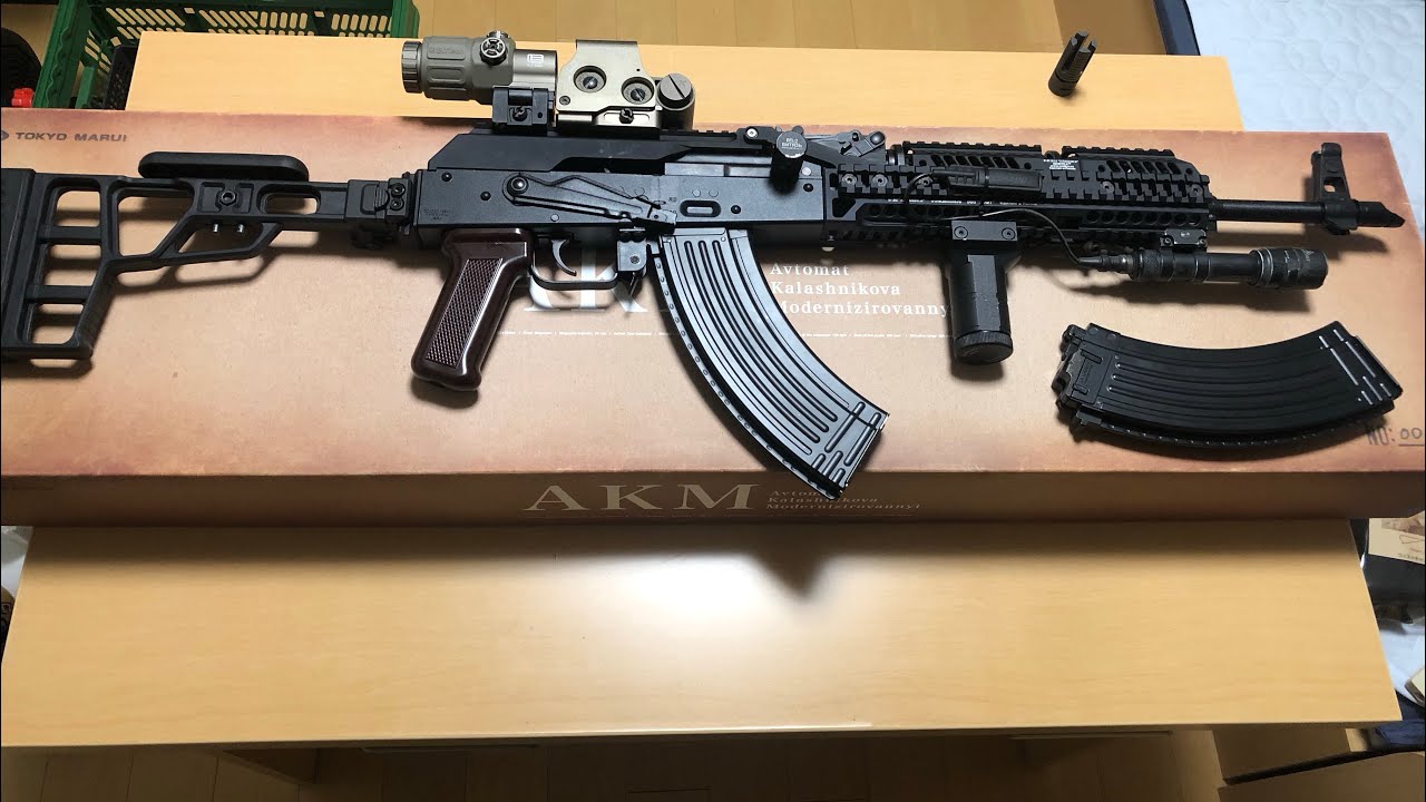 東京マルイ AKM カスタム品 5.45風カスタム 付属品多数 東京マルイ AKM