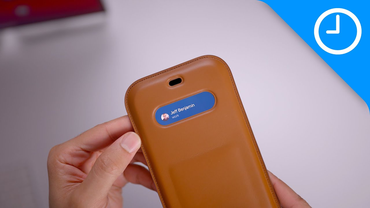 Hands-on: iPhone 12 Pro Max Leather Sleeve - YouTube