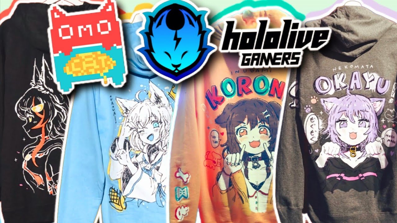 ホロライブゲーマーズ×OMOCAT 白上フブキ パーカー Lサイズ SHIRAKAMI