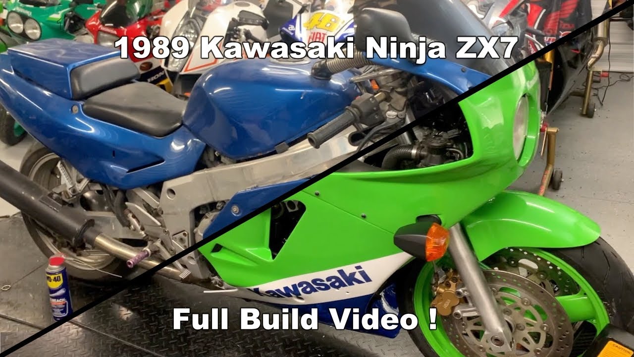 1989 Kawasaki Ninja ZX7 Full Build - YouTube