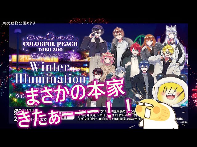 カラフルピーチ「ウインターイルミネーション2025-2026」@東武動物公園