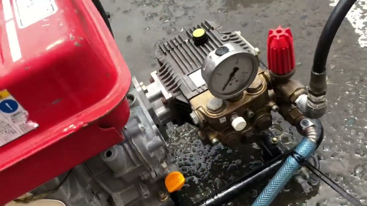 ASADA 高圧洗浄機 12/80G 動作確認【工具一番館藤枝】 - YouTube