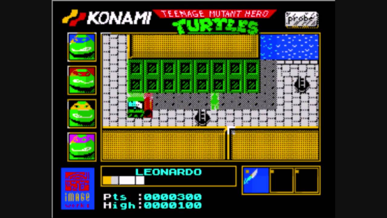 Teenage Mutant Hero Turtles - ZX Spectrum - YouTube
