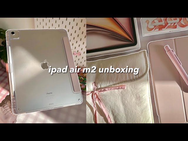 m2 ipad air 13” (starlight) unboxing 🌟 | apple pencil pro +