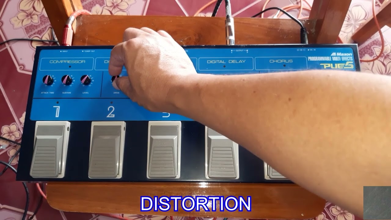 Maxon PUE-5 プログラマブルエフェクター 再塗装品 動作確認済み 生産