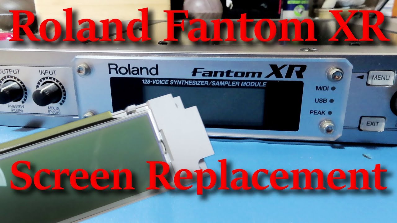 How to Replace the Screen on the Roland Fantom XR - YouTube