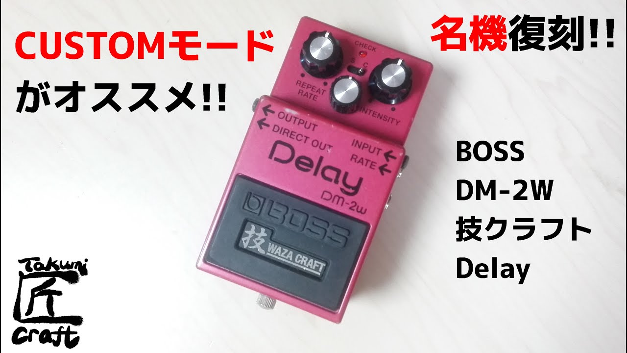 BOSS DM-2w Delay Review - YouTube