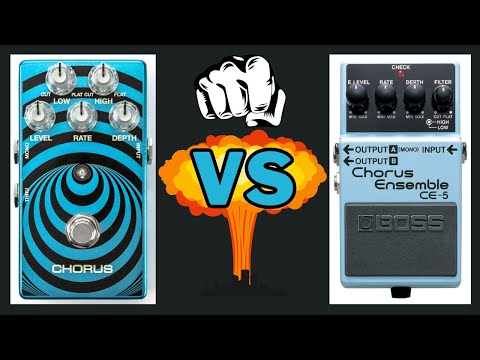 MXR WYLDE AUDIO CHORUS WA38 vs BOSS CE-5 CHORUS ENSEMBLE - YouTube