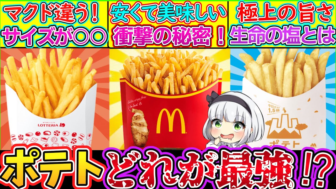 Slow Commentary] Comparing the most popular fries in hamburger