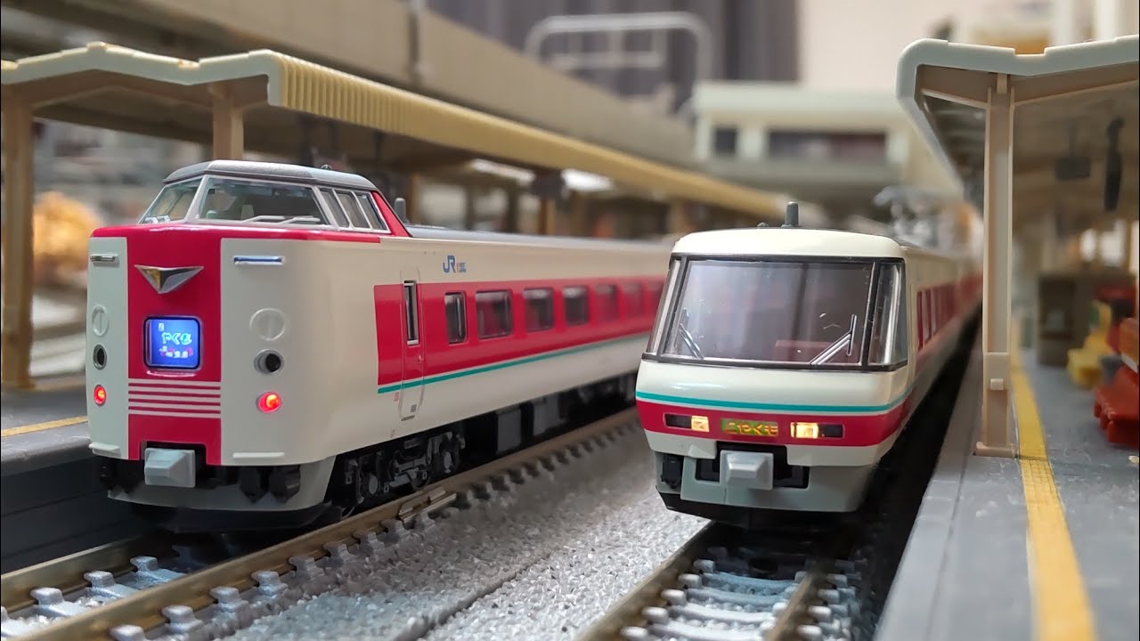 鉄道模型【Nゲージ 走行動画】KATO 381系 ゆったりやくも(パノラマ編成