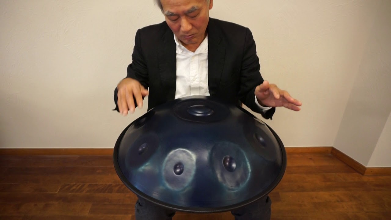 ハンドパン 9音 Dマイナー 18インチ（46cm）440Hz ケース・付属品付