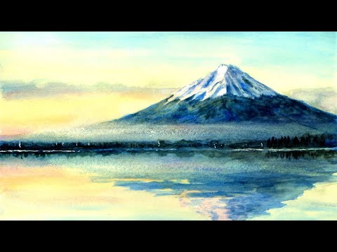 絵画】風景画 原画「富士山の見える風景」 絵画】風景画 原画「富士山
