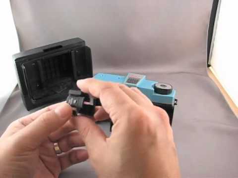 Installing the Lomography Instant Back on a Diana+ or F+ - YouTube
