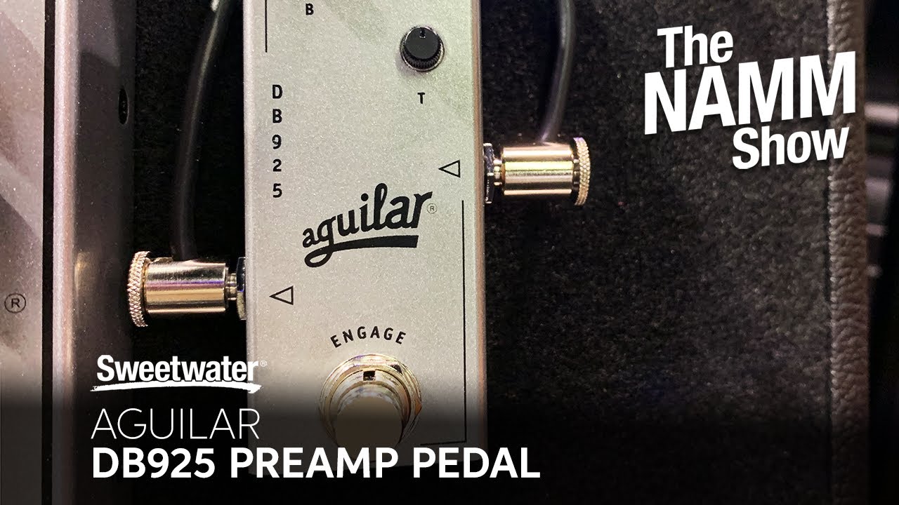 Aguilar DB 925 Preamp Micro Pedal at Winter NAMM 2020 - YouTube