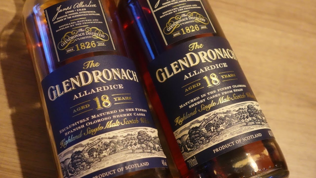 Old vs New - Glendronach 18YO, 46% - Whisky Wednesday - YouTube