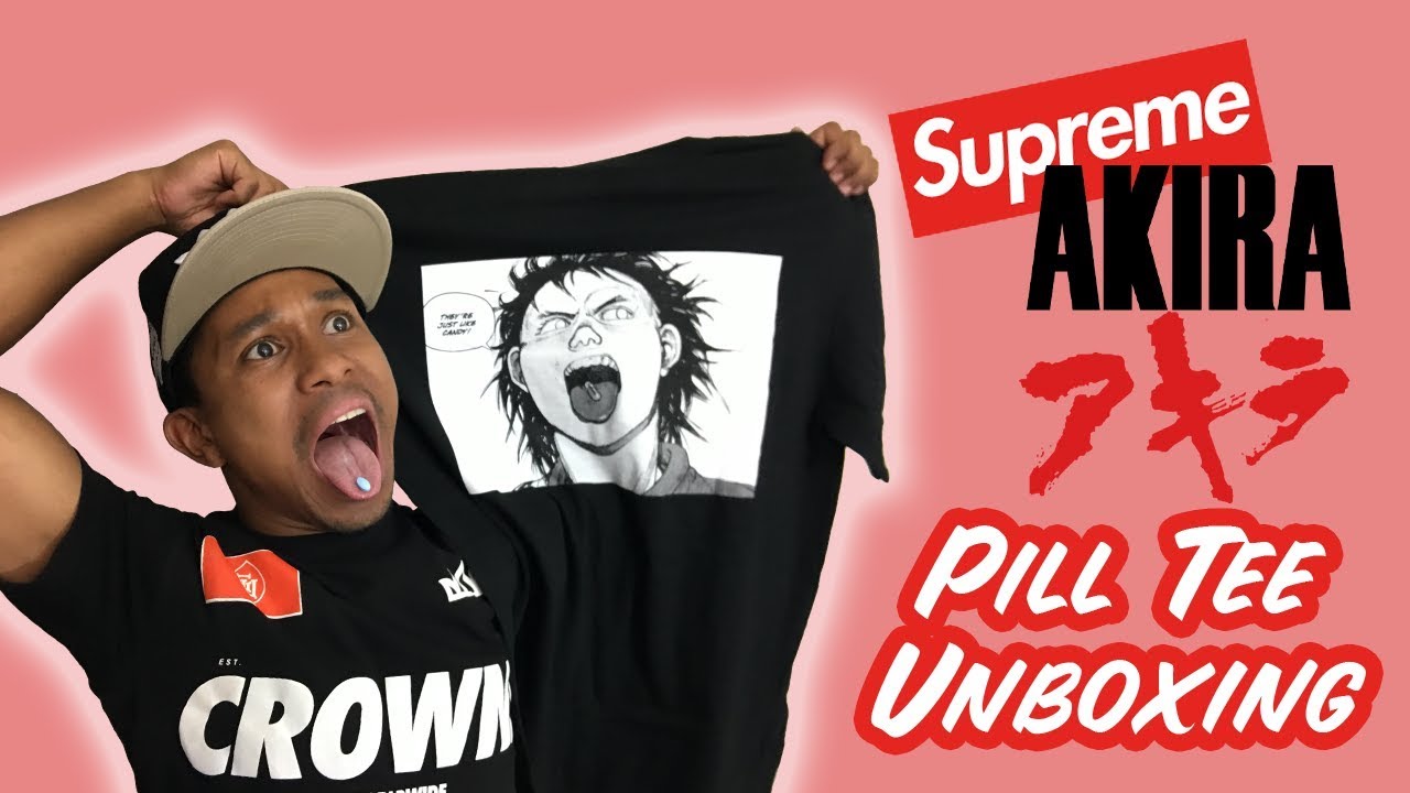PILL TEE UNBOXING! SUPREME X AKIRA! - YouTube