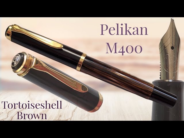 Pelikan M400SE brown-stripes F-nib 茶縞 細字 Pelikan M400 brown