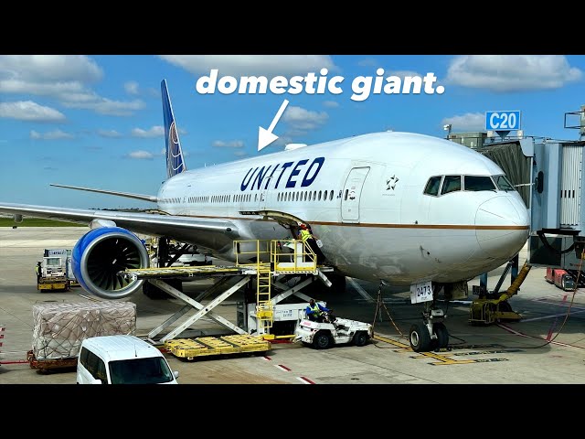 DOMESTIC GIANT: Onboard United's MONSTER 777-200! - YouTube
