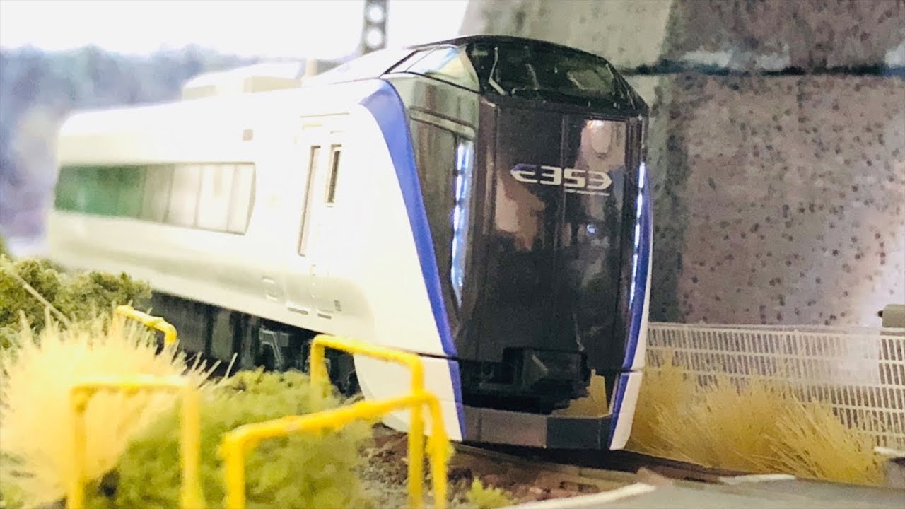 60fps!!】Nゲージ KATO E353系「あずさ・かいじ」12両編成 走行動画