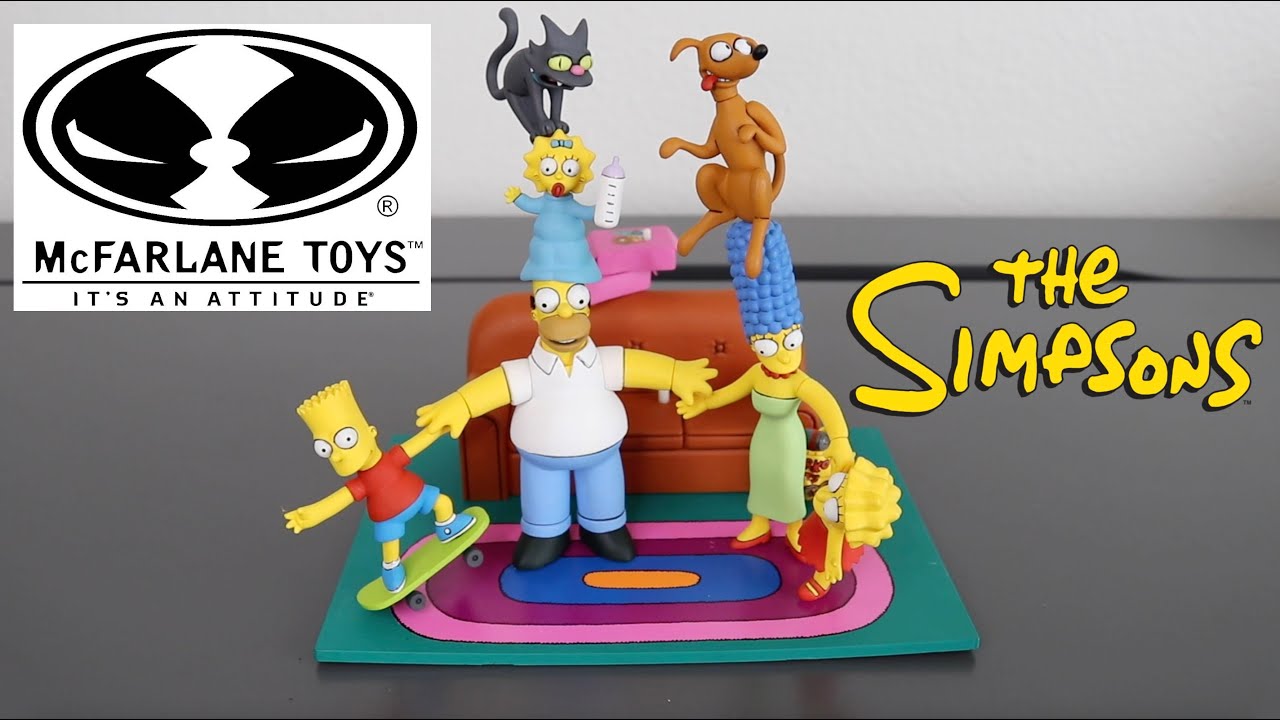 The Simpsons Couch Gag Set by McFarlane Toys - YouTube