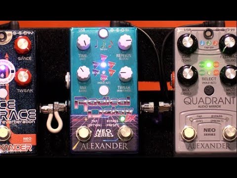 NAMM '19 - Alexander Pedals Radical Delay Deluxe Demo - YouTube
