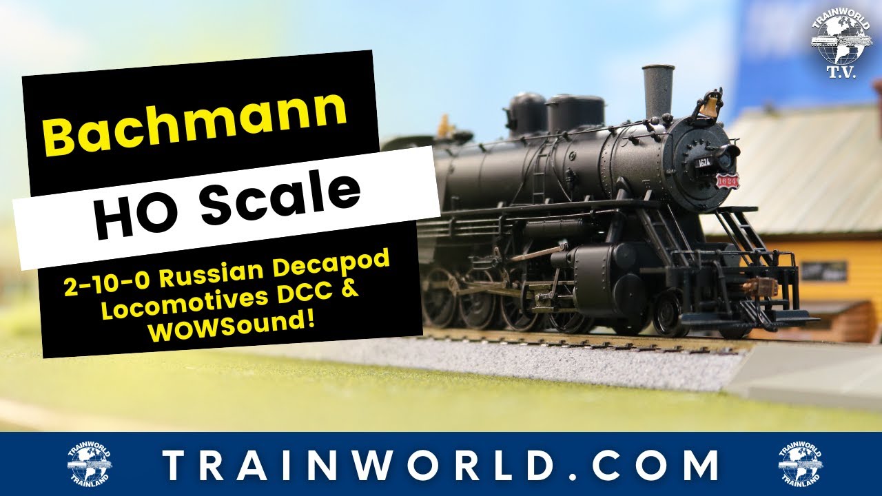 Bachmann HO Scale 2-10-0 Russian Decapods - YouTube