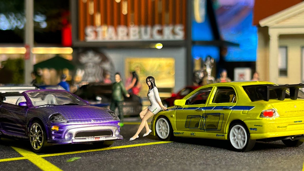 Roman's Mitsubishi Spyder & Brian's Mitsubishi Evo 7 (1/64 Scale
