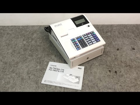 □東芝テック TEC 電子レジスター MA-700 MA-700-R ホワイト 白