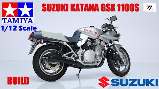 Tamiya 1/12 GSX1100S Katana build #suzuki #tamiya #stopmotion