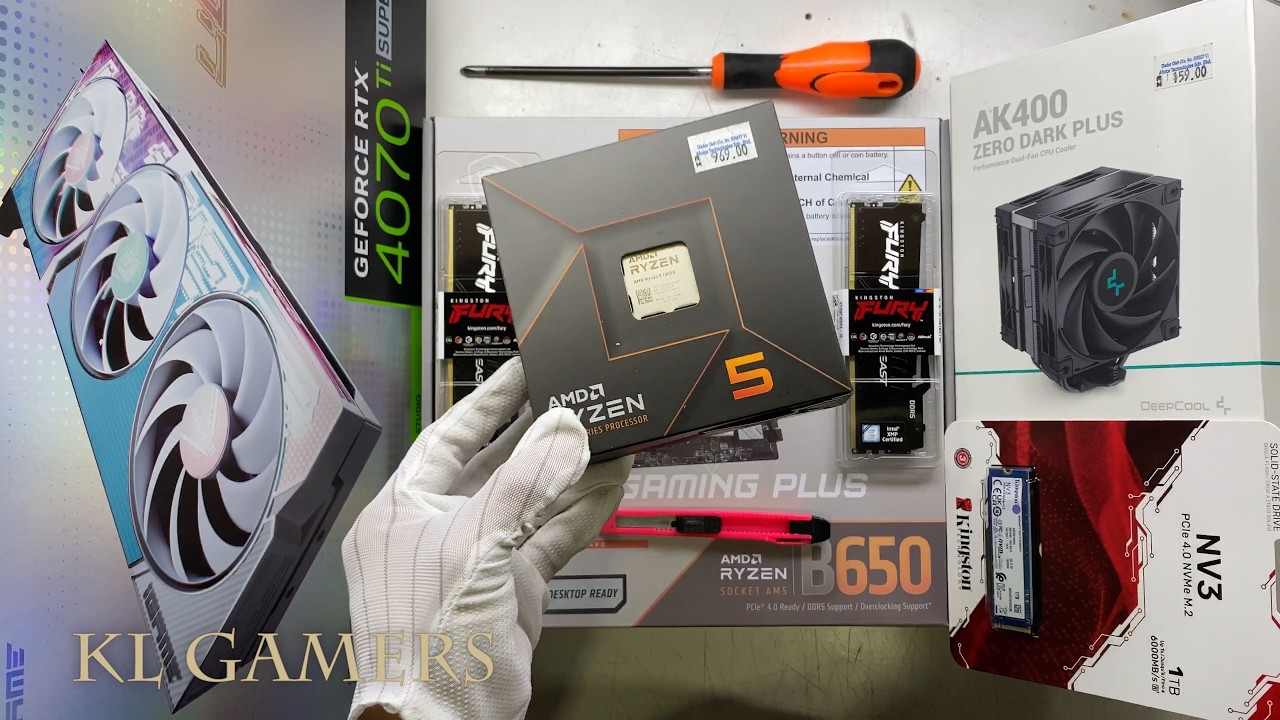 AMD Ryzen 5 7600X msi B650M GAMING PLUS WIFI DEEPCOOL AK400 iGAME