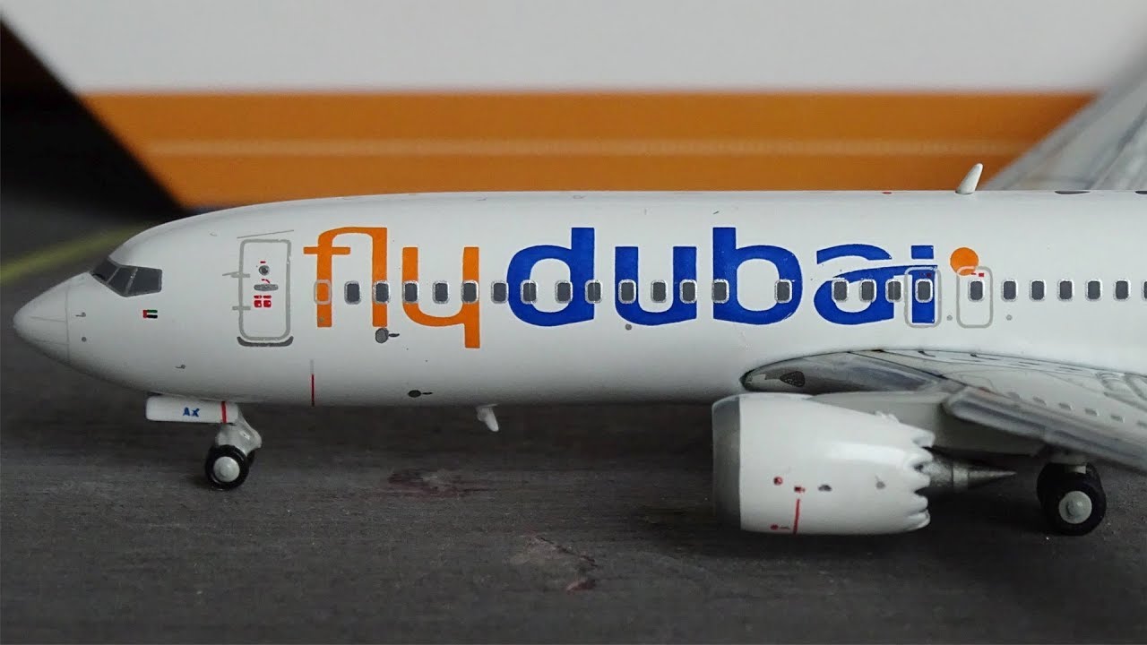 REVIEW #24: GeminiJets 1/400 FlyDubai B737 MAX 8 *FIRST ON YOUTUBE