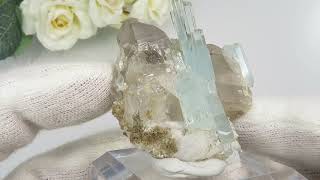 334 宝石質 クラスター アクアマリン スモーキークォーツ トルマリン