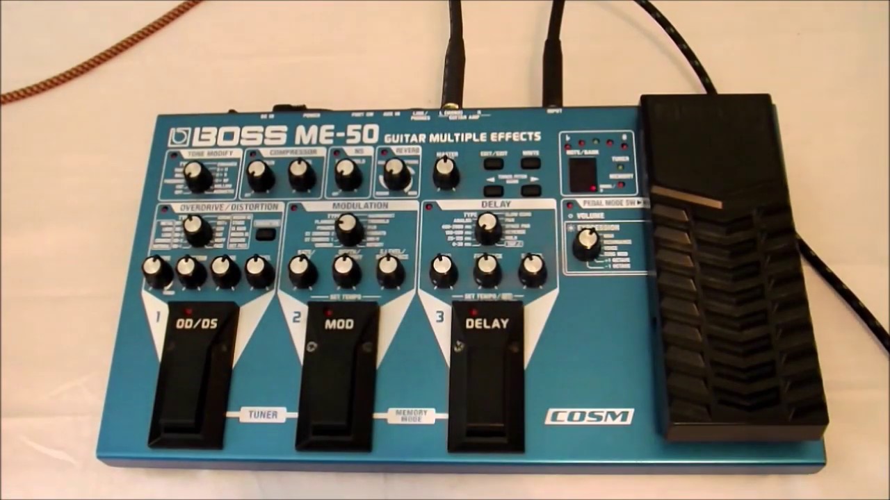 BOSS ME50 レビュー】じつは隠れた名機かも？BOSSのマルチエフェクター