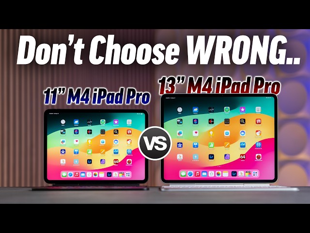 M4 iPad Pro 11” vs 13” - More DIFFERENT than you Think..! - YouTube