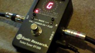 試奏動画】Sonic Research ST-200 Strobe Tuner Stomp Box ペダル型