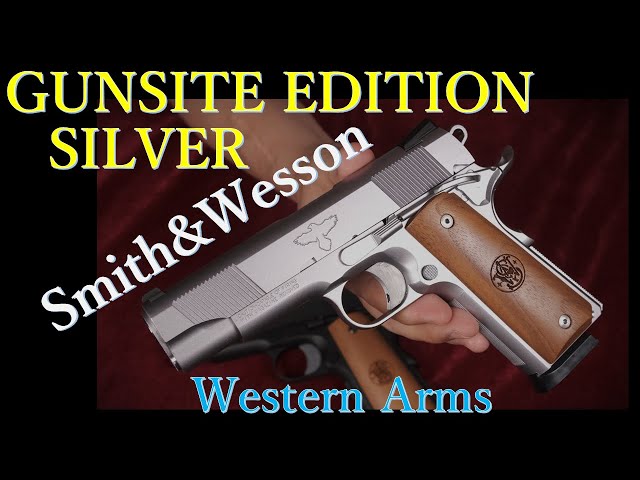 SW1911 GUNSITE EDITION SILVER 4.25inch / ウェスタンアームズ - YouTube