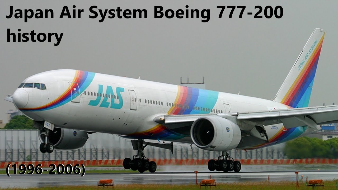 Japan Air System Boeing 777-200 history (1996-2006) - YouTube