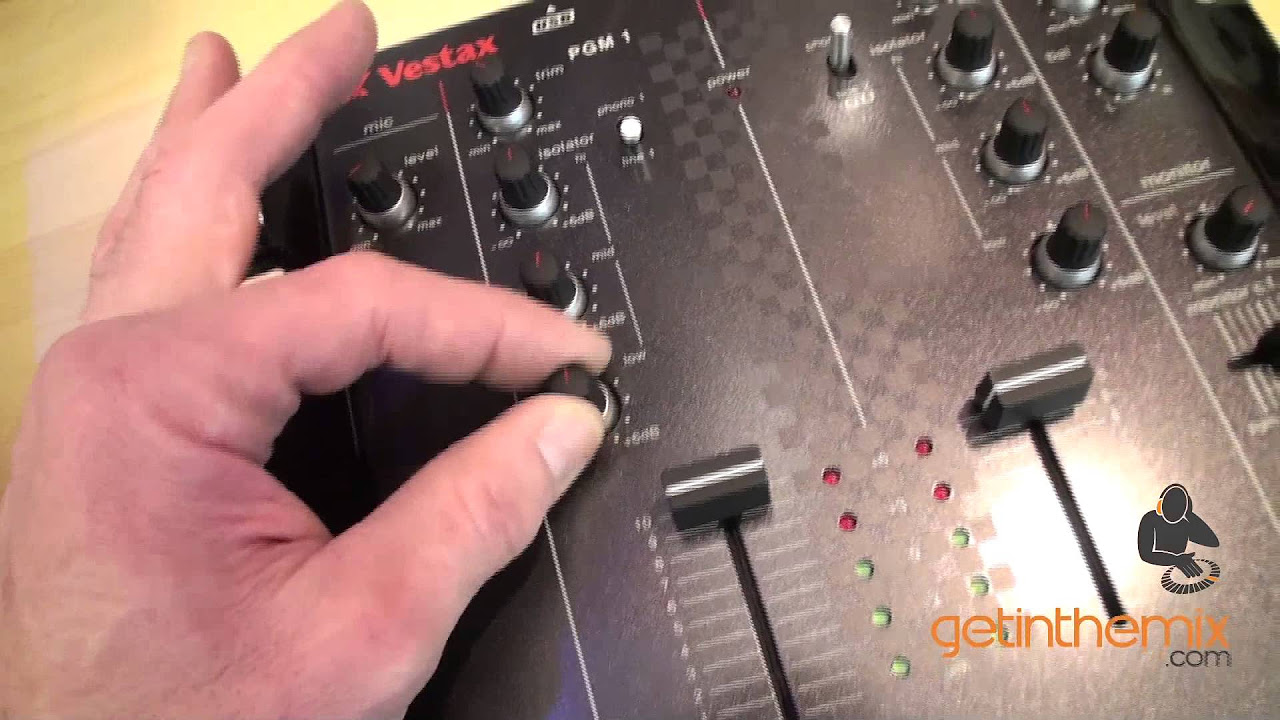 Vestax VMC-002XLu DJ Mixer with DJ Tutor @ getinthemix.com - YouTube
