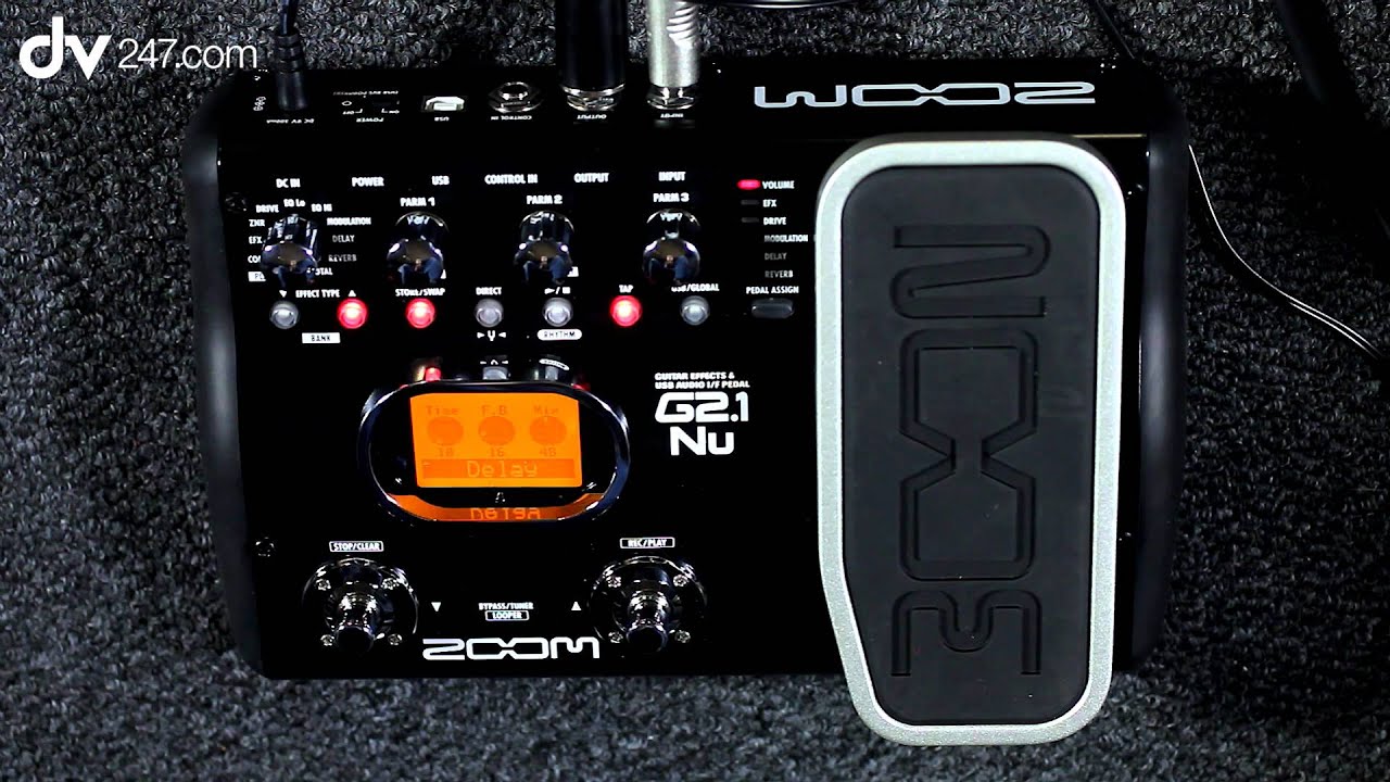 Zoom G2.1NU Guitar Multi Effects Pedal - YouTube