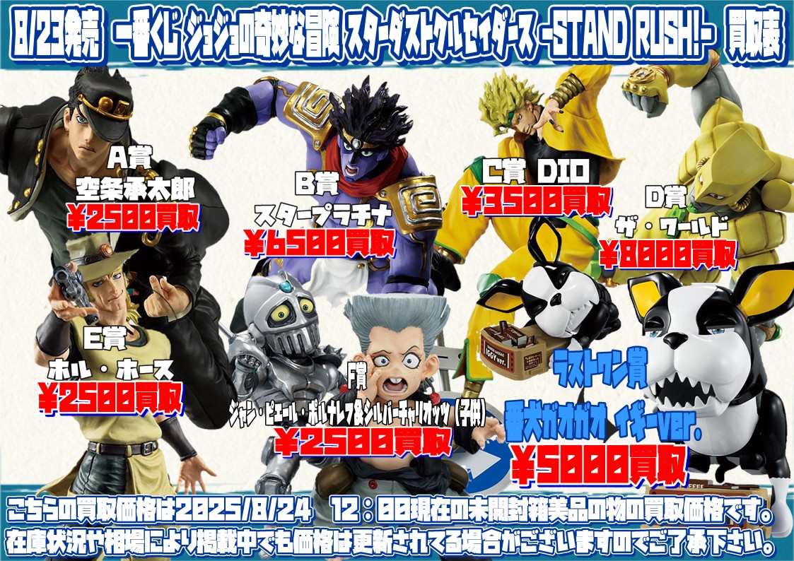 セール ジョジョの奇妙な冒険 フィギュア 5体セット一番くじ 5点